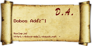 Dobos Adél névjegykártya